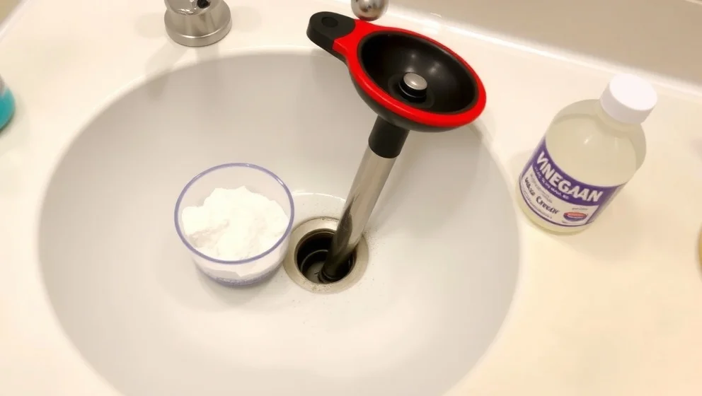 Hur gör man rent avloppet i handfatet